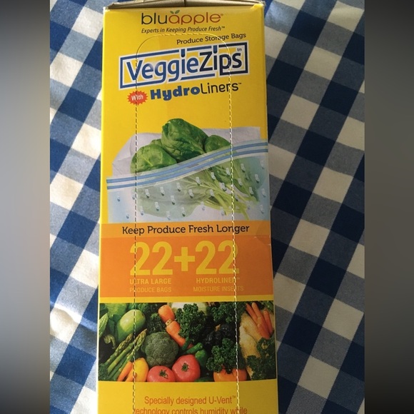 Bluapple VeggieZips Produce Bags & Hydro Liners Veggie Zip bags - Picture 2 of 4
